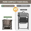 imageTIMBER RIDGE Aluminum Camping Directors Chair with Side Table Pocket Portable Folding Chair Heavy Duty Lawn Chair for Fishing Trip Picnic Concert Outdoor 400lbs Tan 2 PackTan