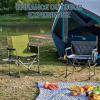 imageTIMBER RIDGE Aluminum Camping Directors Chair with Side Table Pocket Portable Folding Chair Heavy Duty Lawn Chair for Fishing Trip Picnic Concert Outdoor 400lbs Tan 2 PackGreen