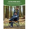 imageTIMBER RIDGE Aluminum Oversized Camping Chair Lightweight Portable Directors Chair with Side Table Detachable Side Pocket for Outdoor Camping Lawn Picnic Support 400lbs BlackGrey With Rocking