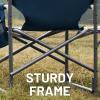 imageTIMBER RIDGE Aluminum Oversized Camping Chair Lightweight Portable Directors Chair with Side Table Detachable Side Pocket for Outdoor Camping Lawn Picnic Support 400lbs BlackBlue2 Set