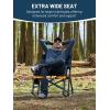 imageTIMBER RIDGE Aluminum Oversized Camping Chair Lightweight Portable Directors Chair with Side Table Detachable Side Pocket for Outdoor Camping Lawn Picnic Support 400lbs BlackBlue With Rocking
