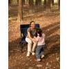 imageTIMBER RIDGE Aluminum Oversized Camping Chair Lightweight Portable Directors Chair with Side Table Detachable Side Pocket for Outdoor Camping Lawn Picnic Support 400lbs BlackBlue With Rocking