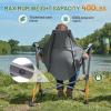 imageTIMBER RIDGE Hammock Camping Chair Oversized Swinging Chair with Adjustable Back and Seat Height Portable Folding Rocking Camping Chair for Outdoor Lawn Backyard and Patio Supports 400lbsGrey2 Pack