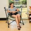 imageTIMBER RIDGE Hammock Camping Chair Oversized Swinging Chair with Adjustable Back and Seat Height Portable Folding Rocking Camping Chair for Outdoor Lawn Backyard and Patio Supports 400lbsGrey