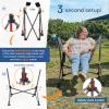 imageTIMBER RIDGE Hammock Camping Chair Oversized Swinging Chair with Adjustable Back and Seat Height Portable Folding Rocking Camping Chair for Outdoor Lawn Backyard and Patio Supports 400lbsBlue2 Pack