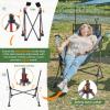 imageTIMBER RIDGE Hammock Camping Chair Oversized Swinging Chair with Adjustable Back and Seat Height Portable Folding Rocking Camping Chair for Outdoor Lawn Backyard and Patio Supports 400lbsGrey2 Pack