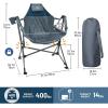 imageTIMBER RIDGE Hammock Camping Chair Oversized Swinging Chair with Adjustable Back and Seat Height Portable Folding Rocking Camping Chair for Outdoor Lawn Backyard and Patio Supports 400lbsBlue2 Pack