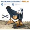 imageTIMBER RIDGE Hammock Camping Chair Oversized Swinging Chair with Adjustable Back and Seat Height Portable Folding Rocking Camping Chair for Outdoor Lawn Backyard and Patio Supports 400lbsBlue