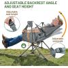 imageTIMBER RIDGE Hammock Camping Chair Oversized Swinging Chair with Adjustable Back and Seat Height Portable Folding Rocking Camping Chair for Outdoor Lawn Backyard and Patio Supports 400lbsGrey2 Pack