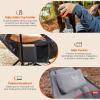 imageTIMBER RIDGE Hammock Camping Chair Oversized Swinging Chair with Adjustable Back and Seat Height Portable Folding Rocking Camping Chair for Outdoor Lawn Backyard and Patio Supports 400lbsGreyheated