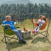 imageTIMBER RIDGE Hammock Camping Chair with Adjustable Backrest Heavy Duty Folding Hammock Chair Supports 300lbs Portable Hammock Chair for Camping Travelling and Patio TanGreen