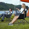 imageTIMBER RIDGE Hammock Camping Chair with Adjustable Backrest Heavy Duty Folding Hammock Chair Supports 300lbs Portable Hammock Chair for Camping Travelling and Patio TanGrey