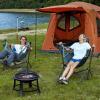 imageTIMBER RIDGE Hammock Camping Chair with Adjustable Backrest Heavy Duty Folding Hammock Chair Supports 300lbs Portable Hammock Chair for Camping Travelling and Patio TanTan 2 Set