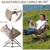 imageTIMBER RIDGE Hammock Camping Chair with Adjustable Backrest Heavy Duty Folding Hammock Chair Supports 300lbs Portable Hammock Chair for Camping Travelling and Patio TanTan
