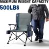 imageTIMBER RIDGE Oversized Folding Camping Chair High Back Heavy Duty for Adults Support up to 500lbs with Cup Holder Side Pocket Cooler Bag 2 PackBlue 2 Set