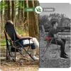 imageTIMBER RIDGE Oversized Folding Camping Chair High Back Heavy Duty for Adults Support up to 500lbs with Cup Holder Side Pocket Cooler Bag 2 PackBluelumbar Support
