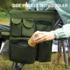 imageTIMBER RIDGE Oversized Folding Camping Chair High Back Heavy Duty for Adults Support up to 500lbs with Cup Holder Side Pocket Cooler Bag 2 PackGreen