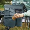 imageTIMBER RIDGE Oversized Folding Camping Chair High Back Heavy Duty for Adults Support up to 500lbs with Cup Holder Side Pocket Cooler Bag 2 PackGrey