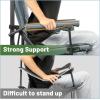 imageTIMBER RIDGE Oversized Folding Camping Chair High Back Heavy Duty for Adults Support up to 500lbs with Cup Holder Side Pocket Cooler Bag 2 PackGrey 2 Set