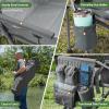 imageTIMBER RIDGE Oversized Folding Camping Chair High Back Heavy Duty for Adults Support up to 500lbs with Cup Holder Side Pocket Cooler Bag 2 PackGreylumbar Support