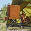 imageTIMBER RIDGE Oversized Folding Camping Chair High Back Heavy Duty for Adults Support up to 500lbs with Cup Holder Side Pocket Cooler Bag 2 PackOrange