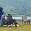 imageTIMBER RIDGE Oversized Folding Camping Chair High Back Heavy Duty for Adults Support up to 500lbs with Cup Holder Side Pocket Cooler Bag 2 PackTan
