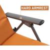 imageTimber Ridge Oversized Folding Rocking Camping Chair Padded Outdoor Rocker with High Back Portable Outdoor Chair for Patio Garden Lawn Supports up to 400 lbs GrayOrange
