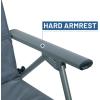 imageTimber Ridge Oversized Folding Rocking Camping Chair Padded Outdoor Rocker with High Back Portable Outdoor Chair for Patio Garden Lawn Supports up to 400 lbs GrayBlue2 Pack