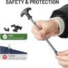 imageTIMBER RIDGE 10 Pack Tent Stakes Heavy Duty 8 Inch Ground Stakes NonRust Stainless Steel with Threaded ampamp Ergonomic Handles Camping Pegs for Camping Canopies Grassland Garden Patio HikingSilver