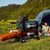imageTIMBER RIDGE 400L Large Capacity Folding Double Decker Wagon with Brakes 54quot Extra Long Extender Wagon Cart 660lbs Heavy Duty Collapsible Cart AllTerrain Big Wheels for Camping Sports ShoppingBlue With Brakes