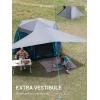 imageTIMBER RIDGE 468 Person Instant Pop Up Cabin Tent Easy 60 Second Setup Weather Resistant Camping Family Hub Tent with Rain Fly and Carry Bag for Outdoor CampingBlue