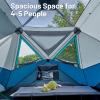 imageTIMBER RIDGE 468 Person Instant Pop Up Cabin Tent Easy 60 Second Setup Weather Resistant Camping Family Hub Tent with Rain Fly and Carry Bag for Outdoor CampingBlue