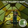 imageTIMBER RIDGE 468 Person Instant Pop Up Cabin Tent Easy 60 Second Setup Weather Resistant Camping Family Hub Tent with Rain Fly and Carry Bag for Outdoor CampingGreen