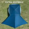 imageTIMBER RIDGE 468 Person Instant Pop Up Cabin Tent Easy 60 Second Setup Weather Resistant Camping Family Hub Tent with Rain Fly and Carry Bag for Outdoor CampingBlue
