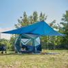 imageTIMBER RIDGE 468 Person Instant Pop Up Cabin Tent Easy 60 Second Setup Weather Resistant Camping Family Hub Tent with Rain Fly and Carry Bag for Outdoor CampingBlue