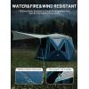 imageTIMBER RIDGE 468 Person Instant Pop Up Cabin Tent Easy 60 Second Setup Weather Resistant Camping Family Hub Tent with Rain Fly and Carry Bag for Outdoor CampingBlue