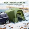 imageTIMBER RIDGE 5 Person SUV Tent Weather Resistant Portable for Car SUV Van Camping Includes Rainfly and Storage Bag 10 W X 8 L X 71 HGreen with Movie Screen