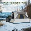 imageTIMBER RIDGE 5 Person SUV Tent Weather Resistant Portable for Car SUV Van Camping Includes Rainfly and Storage Bag 10 W X 8 L X 71 HTan