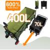 imageTIMBER RIDGE 512 Extended Collapsible Wagon Cart with Brakes and Cargo Net 350LBS Heavy Duty Foldable Utility Wagon with Adjustable Handle 400L Capacity Portable Cart for Camping Sports ShoppingGreen
