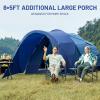 imageTIMBER RIDGE 8 Person Camping Tent with Large Porch Portable Waterproof Windproof Family Tent with Rainfly Carry Bag Room Divider Easy Setup Tent with Excellent Ventilation for Camping 3 Season