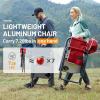 imageTIMBER RIDGE Aluminum Oversized Camping Chair Lightweight Portable Directors Chair with Side Table Detachable Side Pocket for Outdoor Camping Lawn Picnic Support 400lbs Blue 2 PackRed