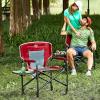 imageTIMBER RIDGE Aluminum Oversized Camping Chair Lightweight Portable Directors Chair with Side Table Detachable Side Pocket for Outdoor Camping Lawn Picnic Support 400lbs Blue 2 PackRed