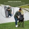 imageTIMBER RIDGE Bungee Folding Camping Chairs for Adults Heavy Duty Collapsible Padded Chair with Armrests Cup Holder Foldable Outdoor Lounge Chairs for Beach Fishing Lawn Supports 300 lbs RedGrey