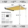 imageTIMBER RIDGE Car Awning Camper Awning 82X65ft Truck Tent Waterproof PU10000mm UV50 Rooftop Overland Camping Retractable Side Tent Shade for CarSUVTruckVan Beige