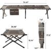 imageTIMBER RIDGE Folding Camping Cot for AdultsOutdoor Bed Camp Cots for Sleeping with Carry BagFoldable XL Hunting for Camping Hiking CamouflageHome Travel Support up to 600lbs TanCamo