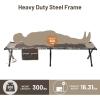 imageTIMBER RIDGE Folding Camping Cot for AdultsOutdoor Bed Camp Cots for Sleeping with Carry BagFoldable XL Hunting for Camping Hiking CamouflageHome Travel Support up to 600lbs TanCamo