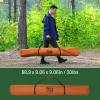 imageTIMBER RIDGE Instant Pop Up Hub Tent 4 Person Portable Weather Resistant Camping Tent 60 Second SetUp Easy Up Tents with Rain Fly and Carry Bag Orange