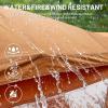 imageTIMBER RIDGE Instant Pop Up Hub Tent 4 Person Portable Weather Resistant Camping Tent 60 Second SetUp Easy Up Tents with Rain Fly and Carry Bag Orange
