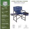 imageTIMBER RIDGE Lightweight Camping Chair Portable Laurel Directors Chair with Foldable Side Table Cooler Bag ampamp Mesh Pocket Compact Outdoor Folding Lawn Chair Supports 300lbs GreyBlue
