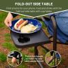 imageTIMBER RIDGE Lightweight Camping Chair Portable Laurel Directors Chair with Foldable Side Table Cooler Bag ampamp Mesh Pocket Compact Outdoor Folding Lawn Chair Supports 300lbs GreyBlue